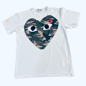 Comme Des Garçons Play Camo T Shirt